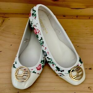 Floral ballet flats never worn